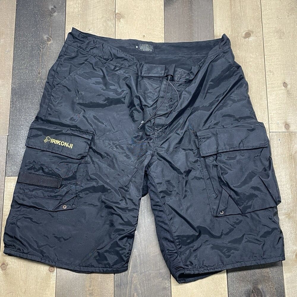 Rare Irikonji Size 38 Elite Tech / Side-Mount Dive Shorts Made in the USA Black